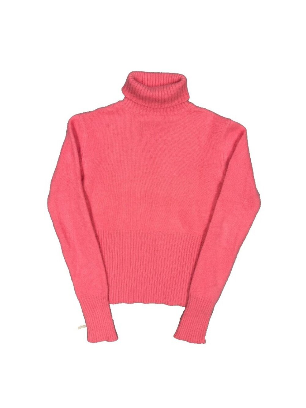 Vintage Le Chateau Angora Turtleneck Sweater Knit Jumper Pink Medium